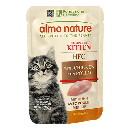 Almo Nature HFC Complete Kitten z Kurczakiem 55g